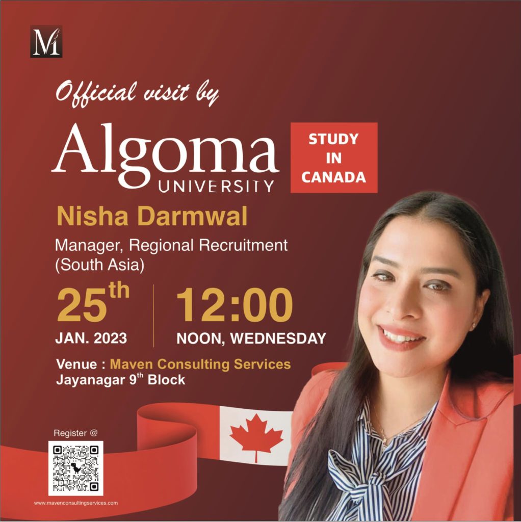 OFFICIAL VISIT BY ALGOMA UNIVERSITY Maven Consulting Services