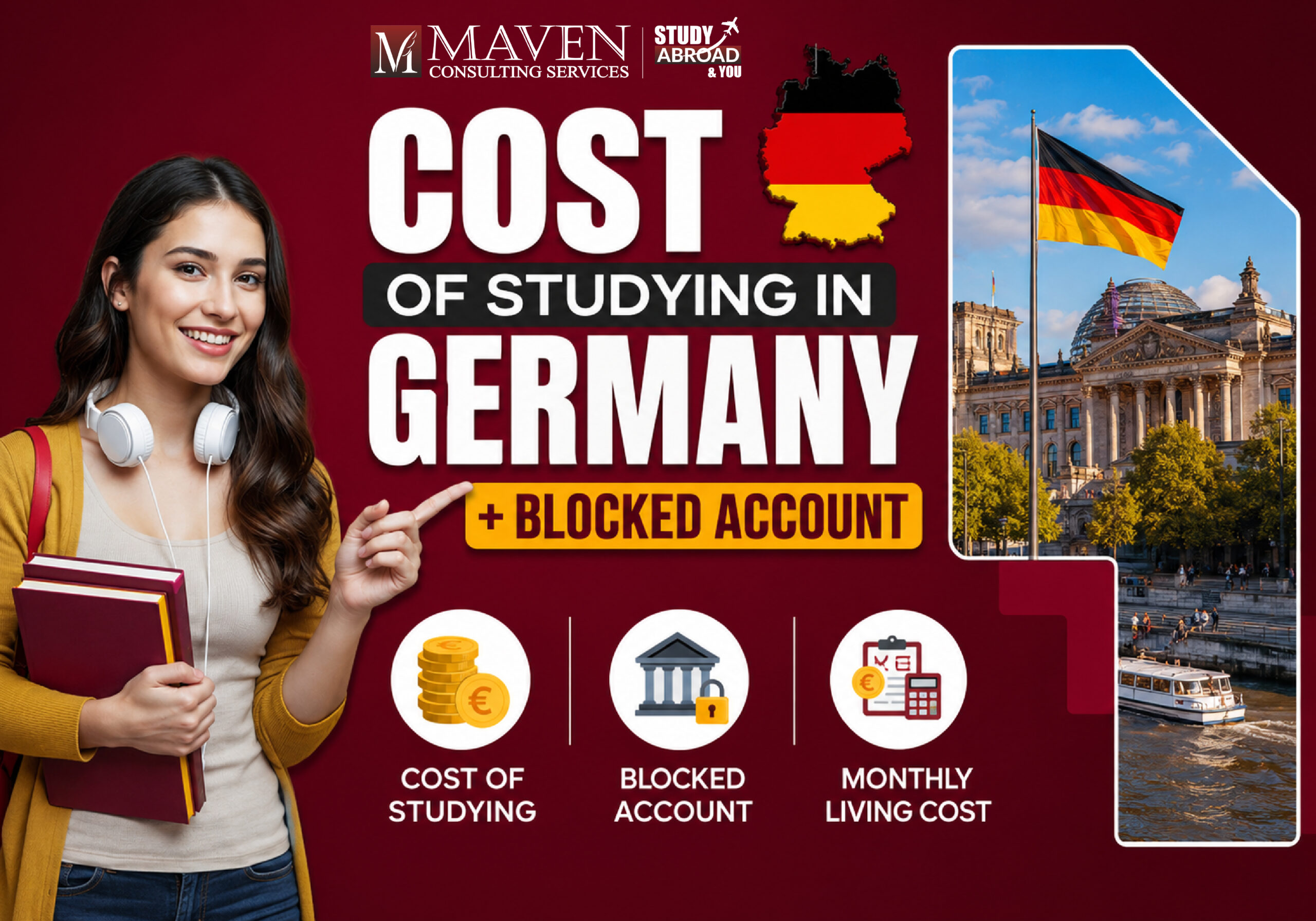 Cost of Studying in Germany for Indian Students Including Blocked Account