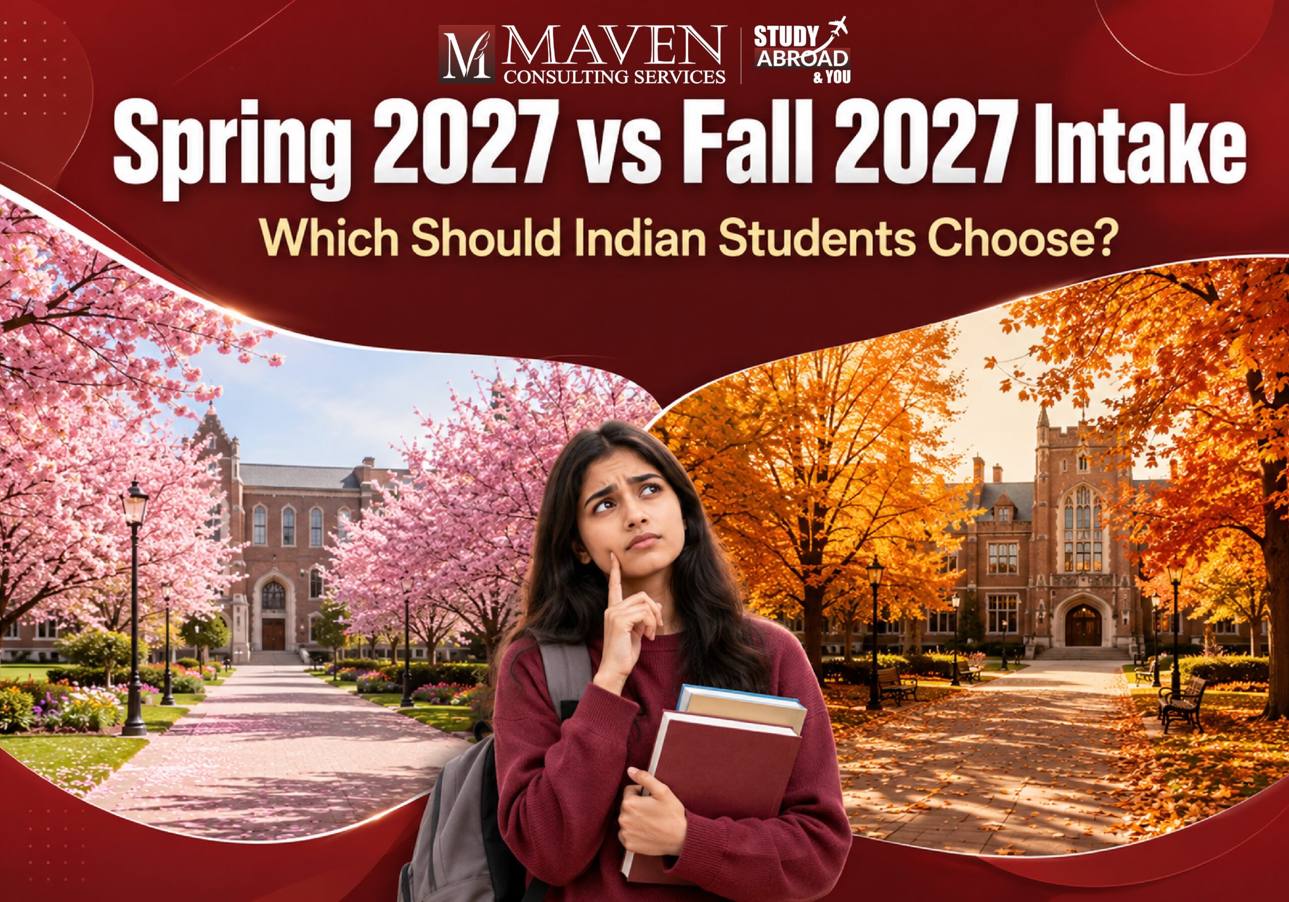Spring 2027 vs Fall 2027 intake for Indian students - which to choose