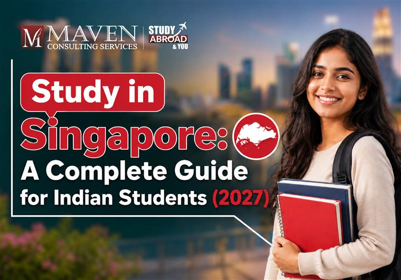 Study in Singapore for Indian students — a blog by Maven Consulting Services.