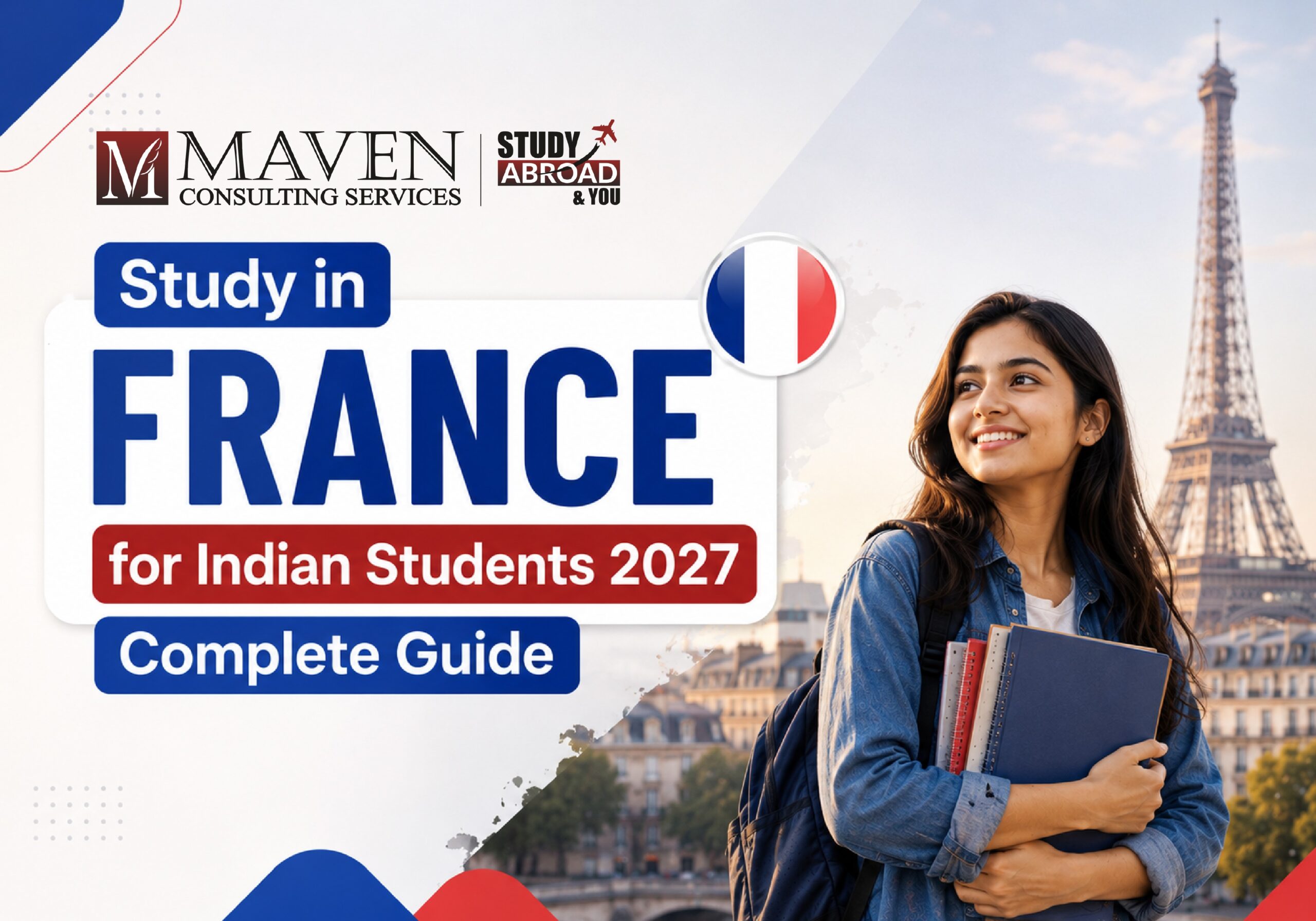 Study in France for Indian Students 2027 complete guide cover image