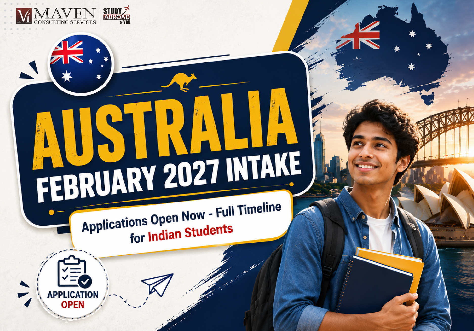 Australia February 2027 intake timeline for Indian students — a blog by Maven Consulting Services