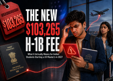 The New $103,265 H-1B Fee: What It Actually Means for Indian Students Starting a US Master's in 2027