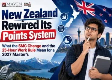 New Zealand Rewired Its Points System: What the SMC Change and the 25-Hour Work Rule Mean for a 2027 Master's — And Who Gets a Better Deal